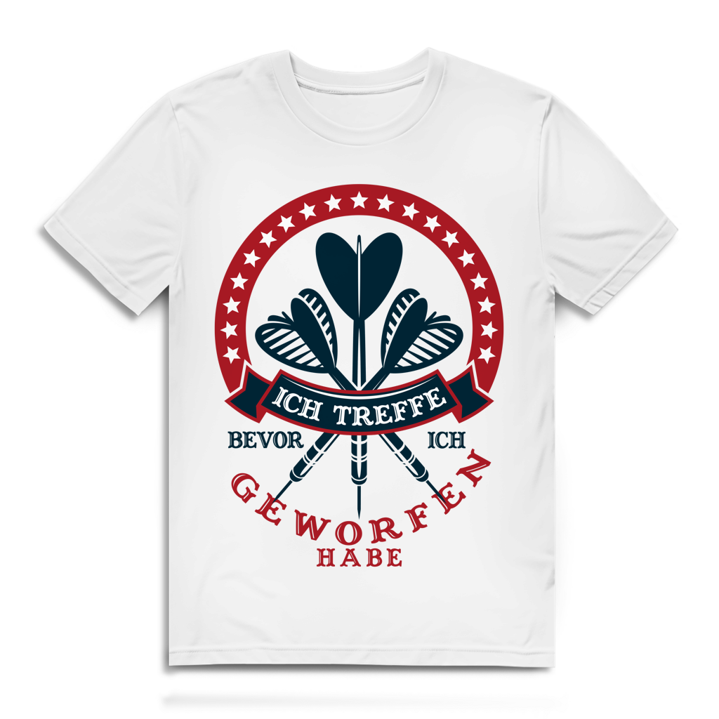Herren Premium Bio T-Shirt Ich treffe bevor ich geworfen habe