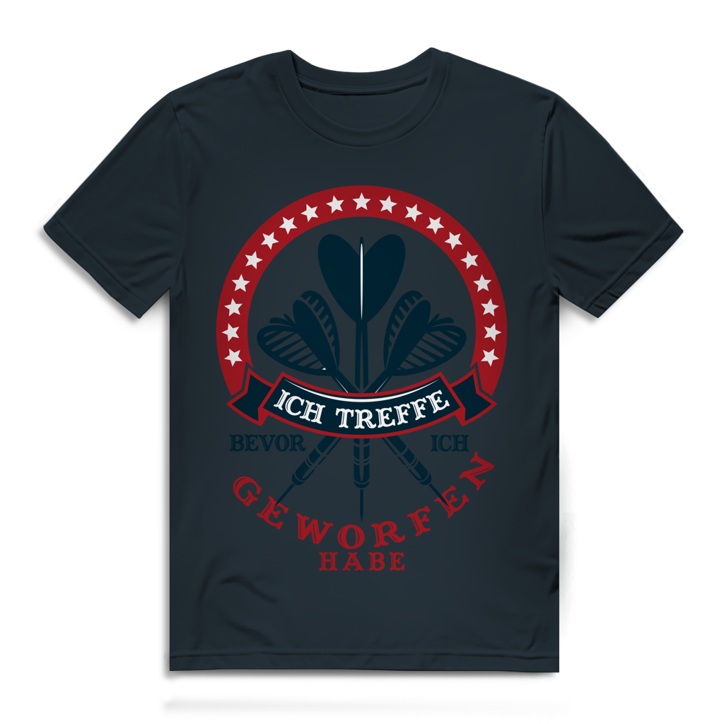 Herren Premium Bio T-Shirt Ich treffe bevor ich geworfen habe