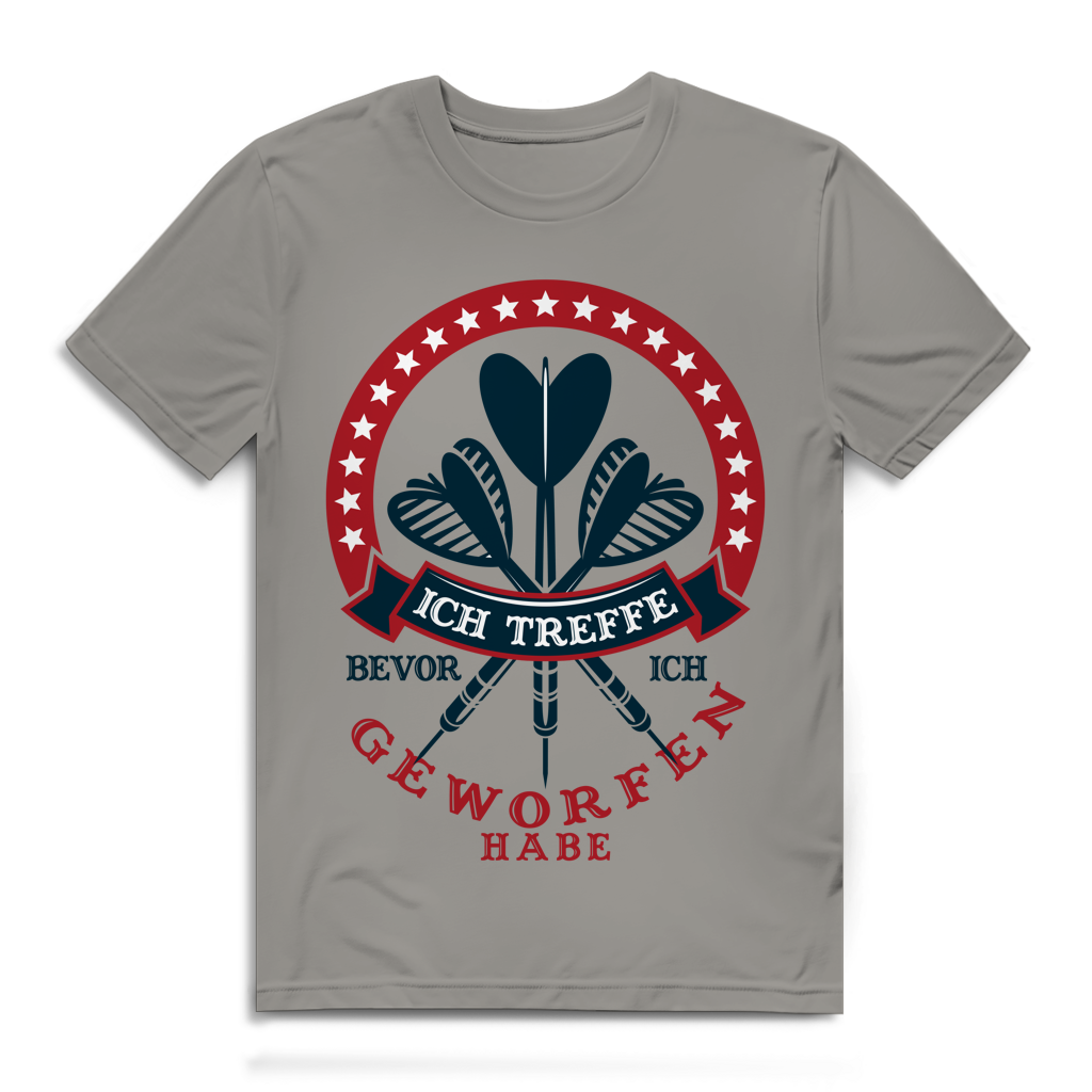 Herren Premium Bio T-Shirt Ich treffe bevor ich geworfen habe