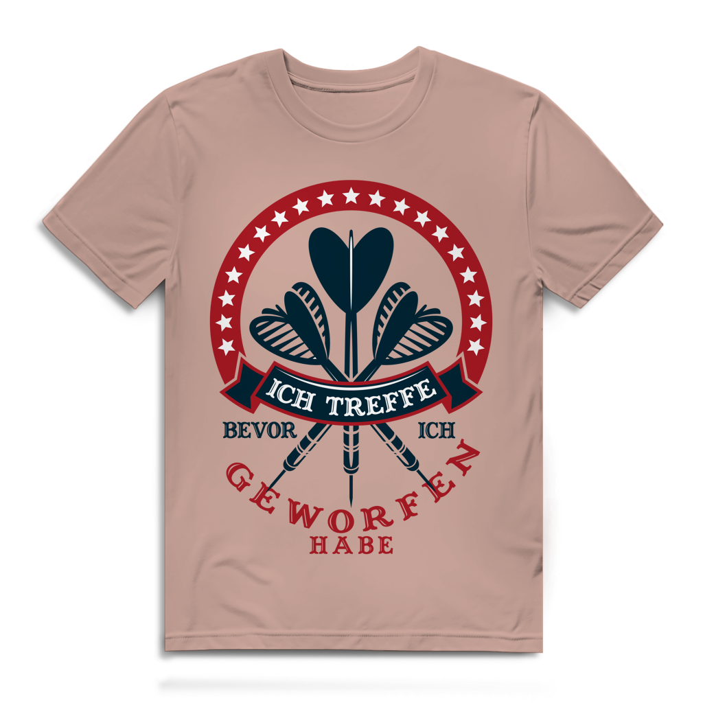 Herren Premium Bio T-Shirt Ich treffe bevor ich geworfen habe