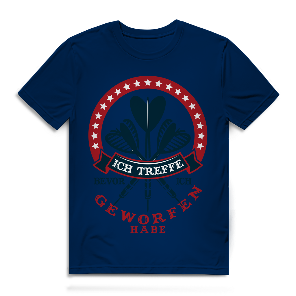 Herren Premium Bio T-Shirt Ich treffe bevor ich geworfen habe