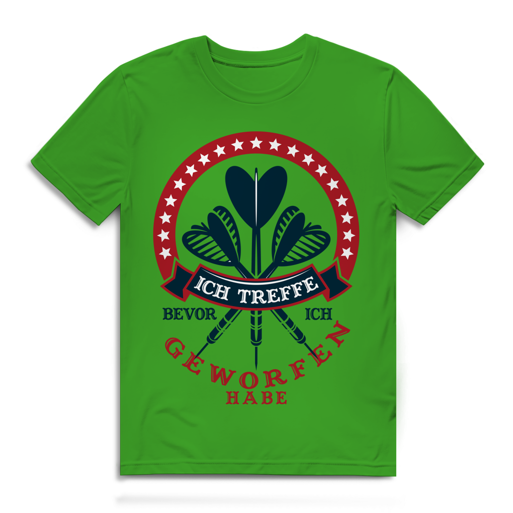 Herren Premium Bio T-Shirt Ich treffe bevor ich geworfen habe