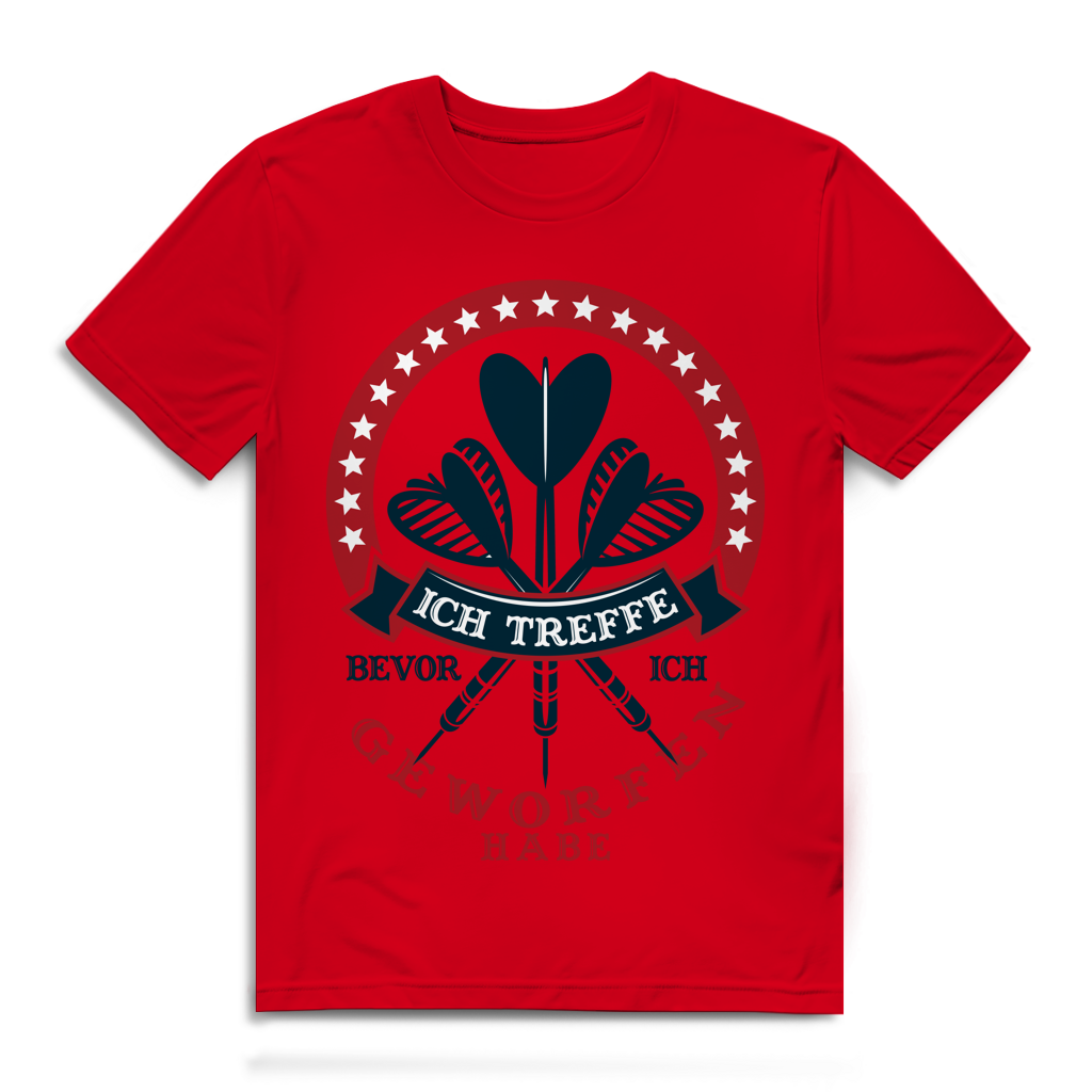 Herren Premium Bio T-Shirt Ich treffe bevor ich geworfen habe