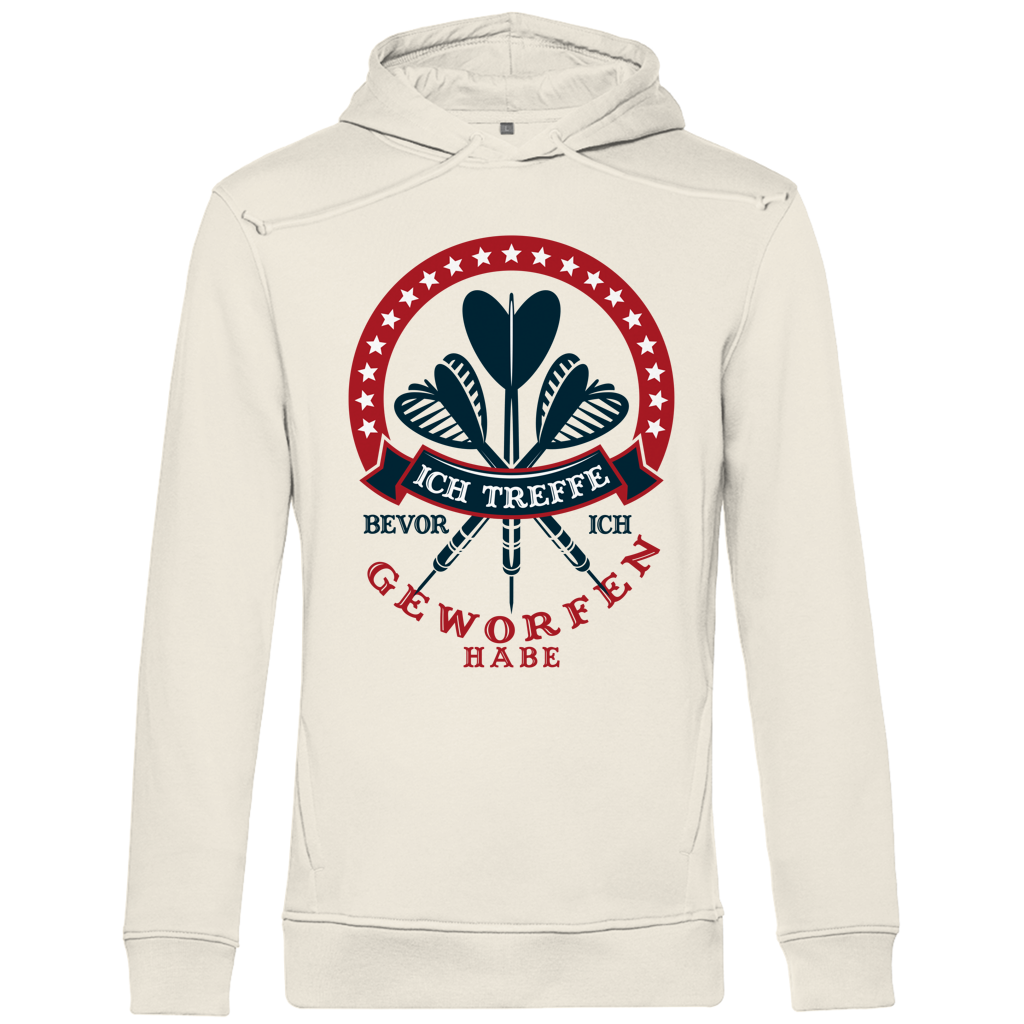 Herren Premium Bio Hoodie Ich treffe bevor ich geworfen habe