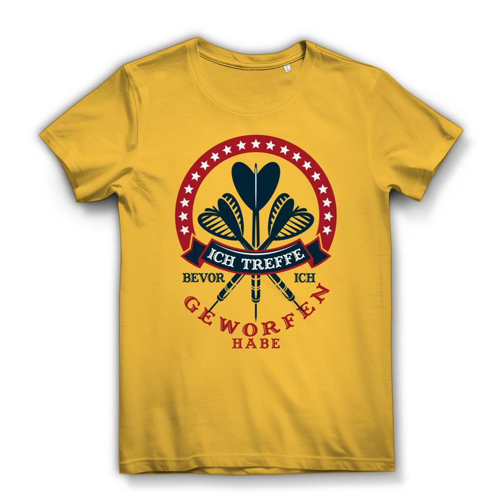Damen Premium Bio T-Shirt Ich treffe bevor ich geworfen habe