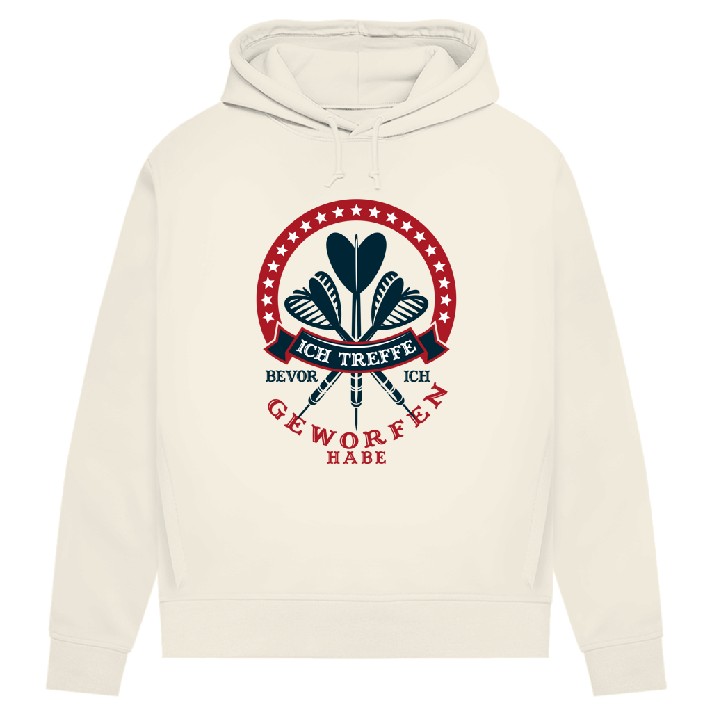 Damen Premium Bio Hoodie Ich treffe bevor ich geworfen habe