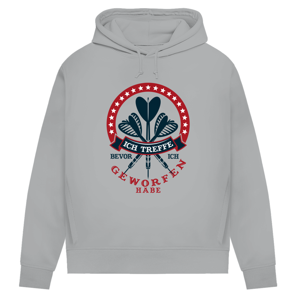 Damen Premium Bio Hoodie Ich treffe bevor ich geworfen habe
