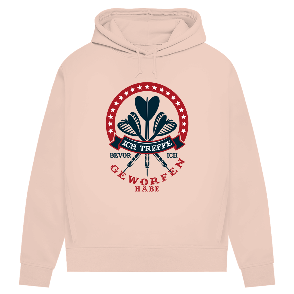 Damen Premium Bio Hoodie Ich treffe bevor ich geworfen habe