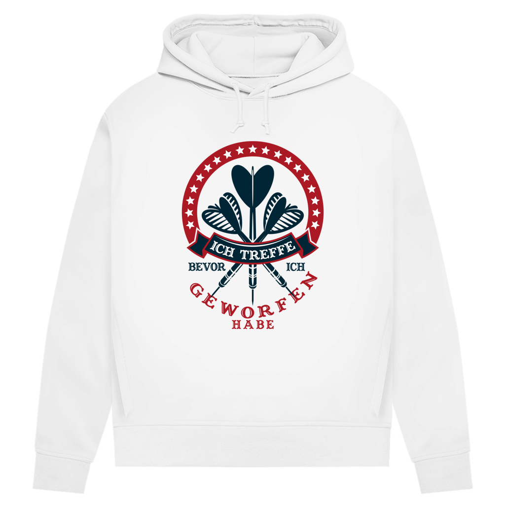Damen Premium Bio Hoodie Ich treffe bevor ich geworfen habe