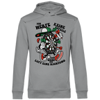 Herren Premium Bio Hoodie Ich werfe keine Pfeile. Ich gebe der Luft eine Richtung