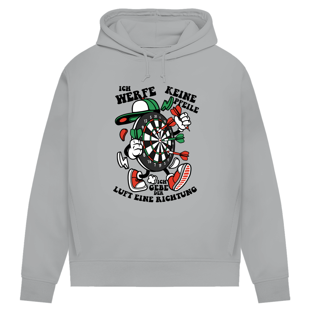 Damen Premium Bio Hoodie Ich werfe keine Pfeile. Ich gebe der Luft eine Richtung