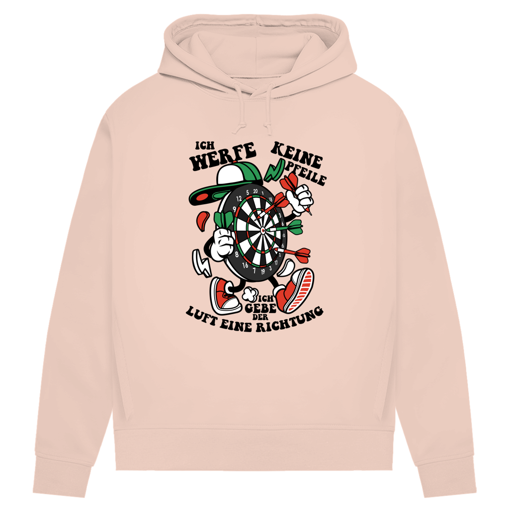 Damen Premium Bio Hoodie Ich werfe keine Pfeile. Ich gebe der Luft eine Richtung