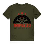 Herren Premium Bio T-Shirt Triple 20 ist mein Warm-up