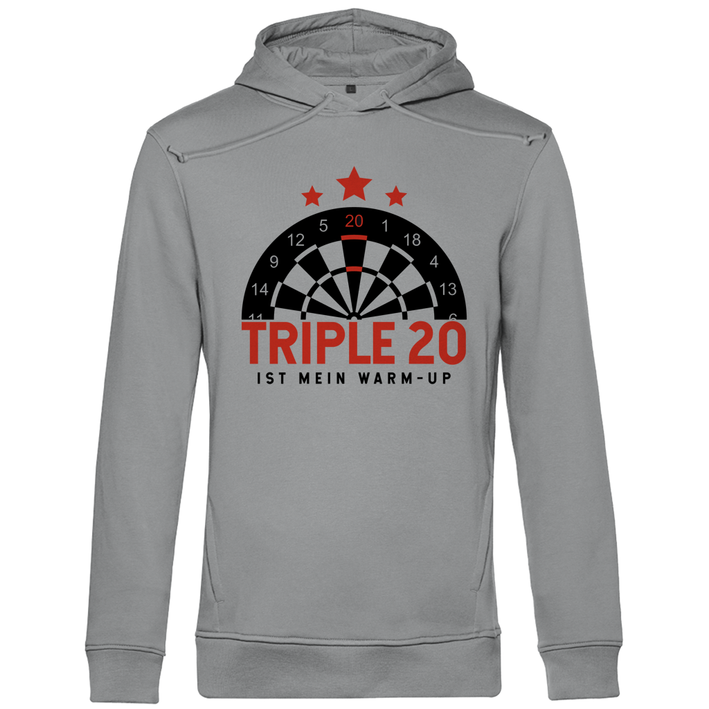 Herren Premium Bio Hoodie Triple 20 ist mein Warm-up