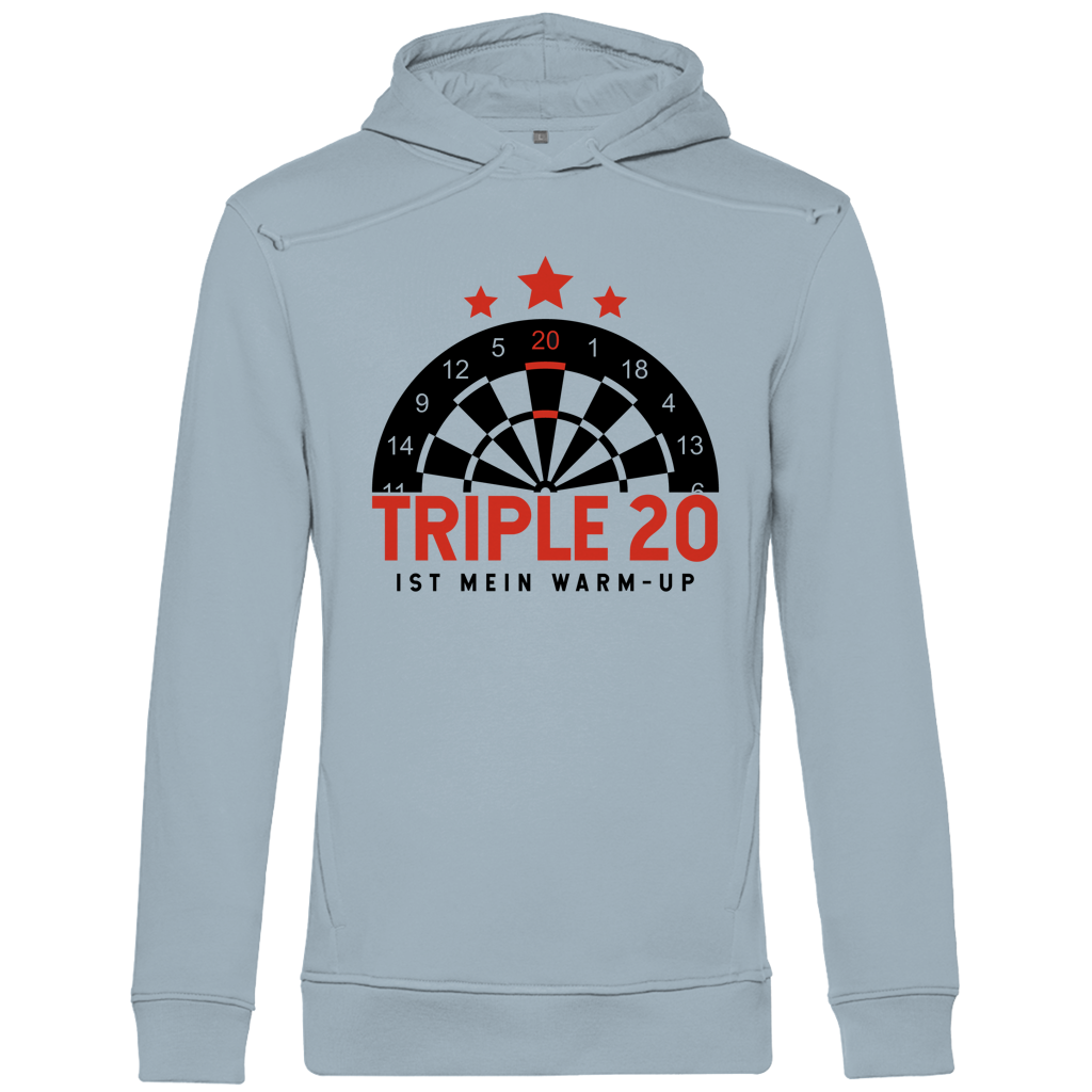 Herren Premium Bio Hoodie Triple 20 ist mein Warm-up