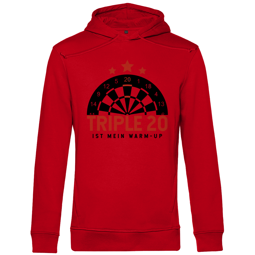 Herren Premium Bio Hoodie Triple 20 ist mein Warm-up