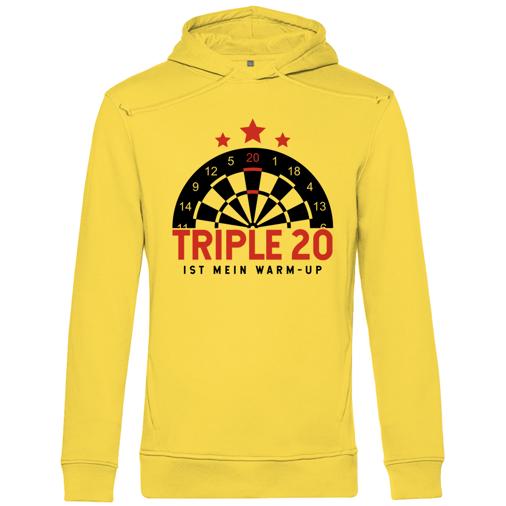 Herren Premium Bio Hoodie Triple 20 ist mein Warm-up