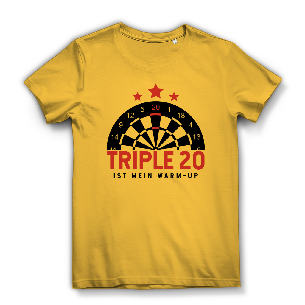 Damen Premium Bio T-Shirt Triple 20 ist mein Warm-up