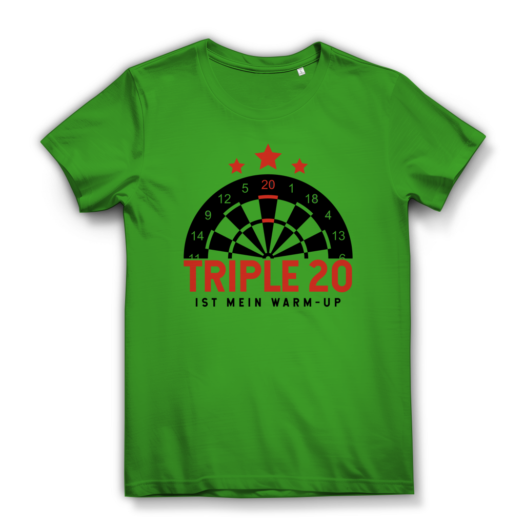 Damen Premium Bio T-Shirt Triple 20 ist mein Warm-up