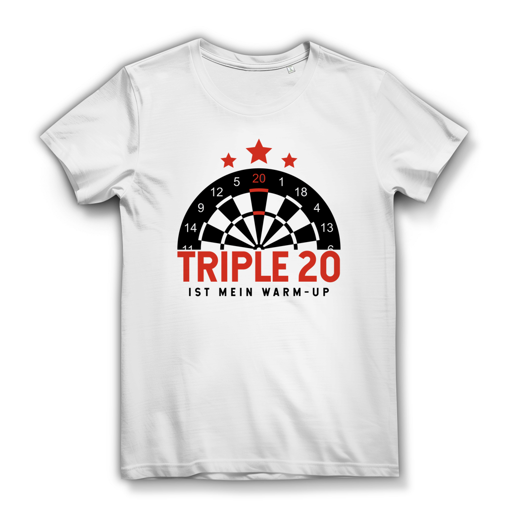 Damen Premium Bio T-Shirt Triple 20 ist mein Warm-up
