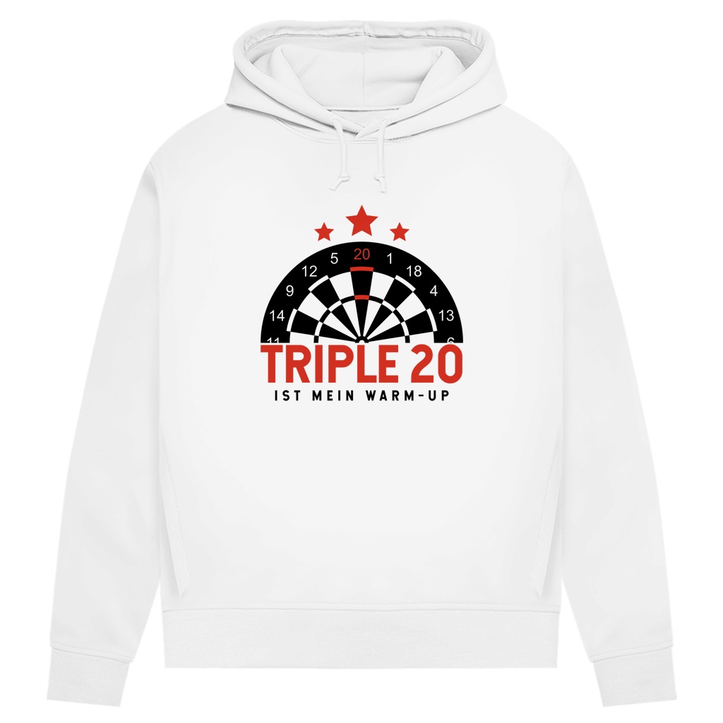 Damen Premium Bio Hoodie Triple 20 ist mein Warm-up