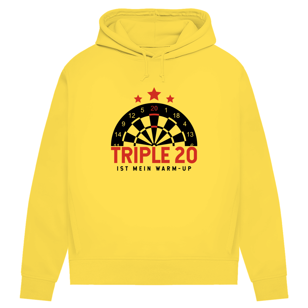 Damen Premium Bio Hoodie Triple 20 ist mein Warm-up