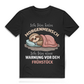 Herren Premium Bio T-Shirt Ich bin kein Morgenmensch. Ich bin eine Warnung vor dem Früh