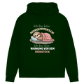 Damen Premium Bio Hoodie Ich bin kein Morgenmensch. Ich bin eine Warnung vor dem Früh