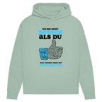 Damen Premium Bio Hoodie Ich bin nicht besser als du. Nur früher dran mit Erkenntnis