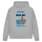 Damen Premium Bio Hoodie Ich bin nicht besser als du. Nur früher dran mit Erkenntnis