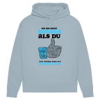 Damen Premium Bio Hoodie Ich bin nicht besser als du. Nur früher dran mit Erkenntnis