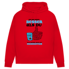 Damen Premium Bio Hoodie Ich bin nicht besser als du. Nur früher dran mit Erkenntnis