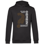 Herren Premium Bio Hoodie Ich bin nicht gemein. Nur effizient in der Wahrheit