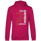 Herren Premium Bio Hoodie Ich bin nicht gemein. Nur effizient in der Wahrheit