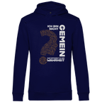 Herren Premium Bio Hoodie Ich bin nicht gemein. Nur effizient in der Wahrheit