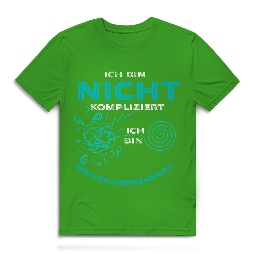 Herren Premium Bio T-Shirt Ich bin nicht kompliziert. Ich bin mehrdimensional
