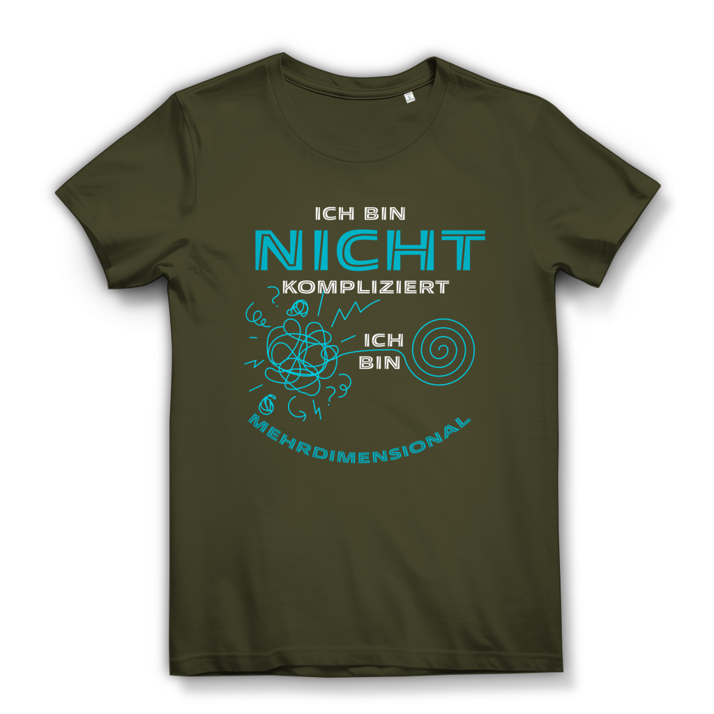 Damen Premium Bio T-Shirt Ich bin nicht kompliziert. Ich bin mehrdimensional