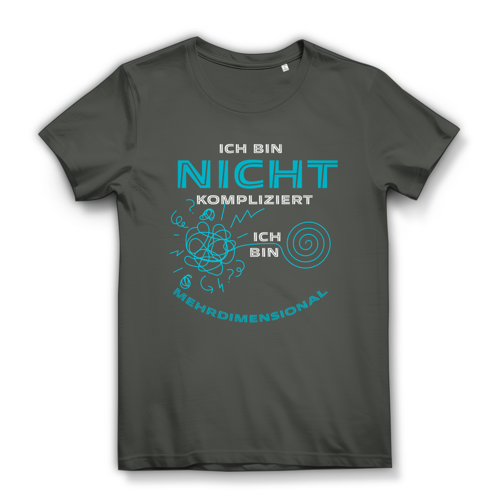 Damen Premium Bio T-Shirt Ich bin nicht kompliziert. Ich bin mehrdimensional