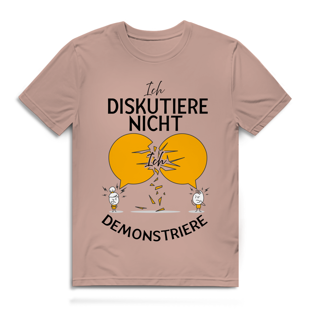 Herren Premium Bio T-Shirt Ich diskutiere nicht. Ich demonstriere
