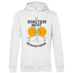 Herren Premium Bio Hoodie Ich diskutiere nicht. Ich demonstriere