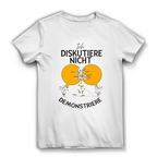 Damen Premium Bio T-Shirt Ich diskutiere nicht. Ich demonstriere