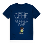 Herren Premium Bio T-Shirt Wenn ich gehe, merkt man, wie still es vorher war