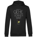 Herren Premium Bio Hoodie Wenn ich gehe, merkt man, wie still es vorher war