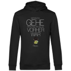 Herren Premium Bio Hoodie Wenn ich gehe, merkt man, wie still es vorher war