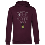 Herren Premium Bio Hoodie Wenn ich gehe, merkt man, wie still es vorher war