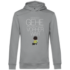 Herren Premium Bio Hoodie Wenn ich gehe, merkt man, wie still es vorher war