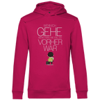Herren Premium Bio Hoodie Wenn ich gehe, merkt man, wie still es vorher war