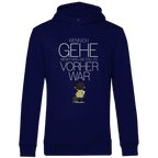Herren Premium Bio Hoodie Wenn ich gehe, merkt man, wie still es vorher war