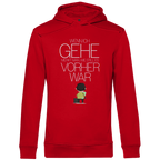 Herren Premium Bio Hoodie Wenn ich gehe, merkt man, wie still es vorher war