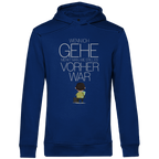 Herren Premium Bio Hoodie Wenn ich gehe, merkt man, wie still es vorher war